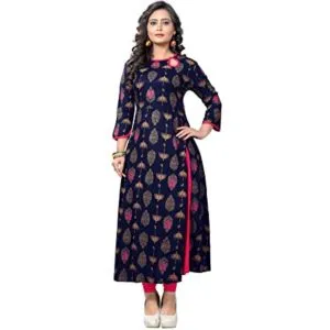Redolent Women s Rayon Designer Kurta with Rs 599 amazon dealnloot