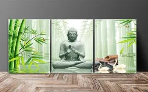 SAF Set of 3 Buddha UV Coated Rs 149 amazon dealnloot