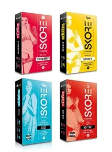 Skore Condoms 10 Count Pack of 4 Rs 216 amazon dealnloot