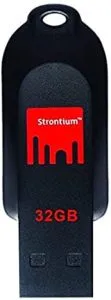 Strontium Pollex 32GB Flash Drive Black Red Rs 309 amazon dealnloot