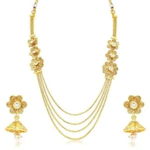 Sukkhi Jewellery Sets for Women Golden N71498GLDPH850 Rs 166 amazon dealnloot