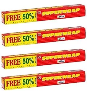 Superwrap Hindalco Aluminium Foil Pack of 4 Rs 175 amazon dealnloot