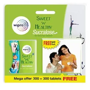 Sweet n Healthy Sugar Substitute Sucralose Tablets Rs 129 amazon dealnloot