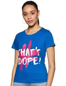 T2F Women s Regular fit T Shirt Rs 144 amazon dealnloot
