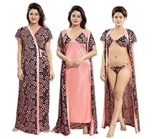 TUCUTE Women s Satin Nightwear Set of Rs 448 amazon dealnloot