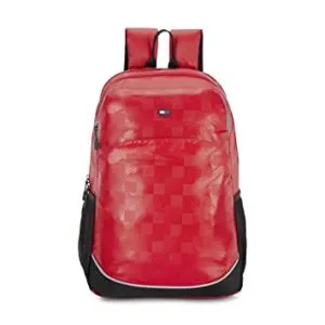 Tommy Hilfiger Red Laptop Backpack TH CLAI04 Rs 815 amazon dealnloot