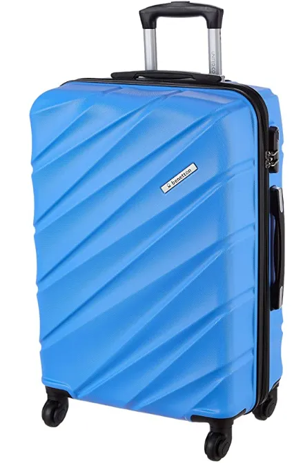 United Colors of Benetton Roadster Hardcase Luggage ABS 68 cms Sky Blue Hardsided Check-in Luggage