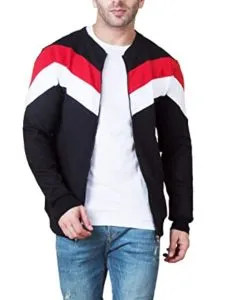 Veirdo Men s Regular Fit Jacket W93_STRIP_P_Multicolored Rs 499 amazon dealnloot
