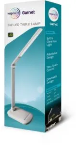 Wipro Garnet 5W LED Table Lamp Table Rs 599 flipkart dealnloot