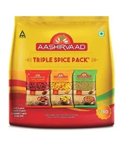Aashirvaad Spices Combo Pack Chilli Turmeric Coriander Rs 128 amazon dealnloot