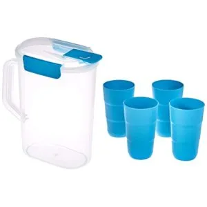 Amazon Brand Solimo Pitcher with Tumbler Set Rs 199 amazon dealnloot