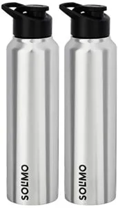 Amazon Brand Solimo Steel Water Bottles with Rs 615 amazon dealnloot