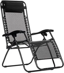 AmazonBasics Zero Gravity Reclining Lounge Portable Chair Rs 1295 amazon dealnloot