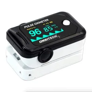 AmbiTech High Accuracy Fingertip Pulse Oximeter SpO2 Rs 899 amazon dealnloot
