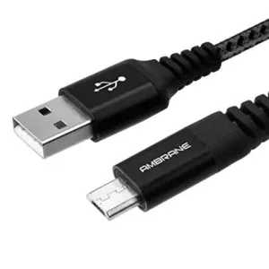 Ambrane Unbreakable 3A Fast Charging Braided Micro Rs 99 amazon dealnloot