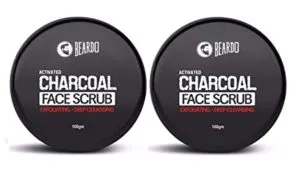 Beardo Charcoal Face Scrub 100gm Pack of Rs 350 amazon dealnloot
