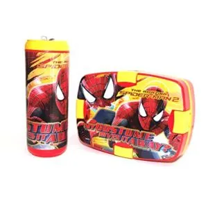 Cello Spiderman Combo Plastic Lunch Box Set Rs 279 amazon dealnloot