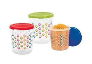 Coif 3 Pieces Airtight Plastic Kitchen Storage Rs 549 amazon dealnloot