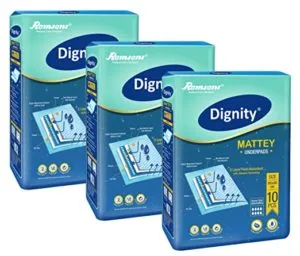 Dignity Mattey Disposable Underpads 60x90 cm 10 Rs 590 amazon dealnloot