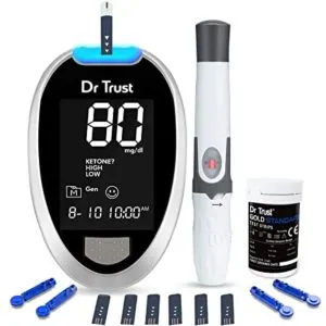 Dr TrustFully Automatic Blood Sugar Testing Glucometer Rs 899 amazon dealnloot