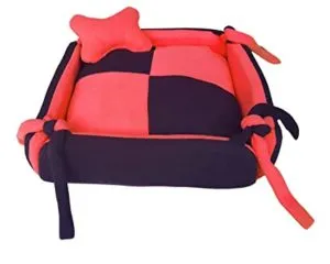 FLUFFY S Luxurious Dog Cat Bed Square Rs 379 amazon dealnloot