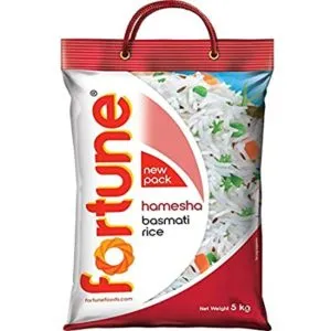 Fortune Hamesha Basmati Rice 5kg Rs 194 amazon dealnloot