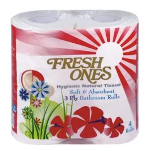 Fresh Ones Bathroom Rolls 4 Rolls x Rs 147 amazon dealnloot