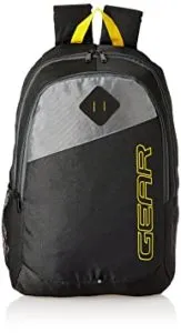 Gear 21 Ltrs Black Casual Backpack MDBKPECO50104 Rs 298 amazon dealnloot