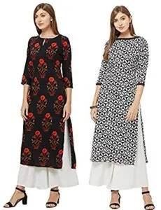 GoSriKi Women s Multicolor Printed Straight Kurta Rs 269 amazon dealnloot
