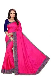 Great Villa Embroideryed Sana Silk Saree For Rs 199 amazon dealnloot