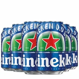 Heineken 0.0 % Non Alcoholic Lager Beer Zero Dot Zero Can - 6 Pack, 6 x 330 ml at Rs 194