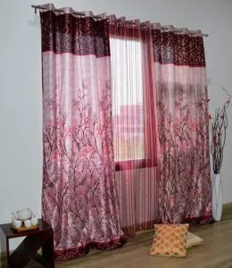 Home Sizzler 3 Piece Eyelet Polyester Door Rs 474 amazon dealnloot
