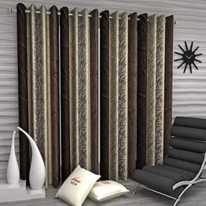 Home Sizzler Abstract Eyelet Polyester Long Door Rs 331 amazon dealnloot