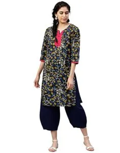 Jaipur Kurti Women s Cotton Straight Kurta Rs 299 amazon dealnloot