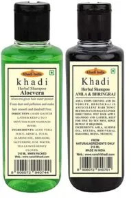 Khadi Hair combo Aloevera Amla Bhringraj Shampoo Rs 143 amazon dealnloot