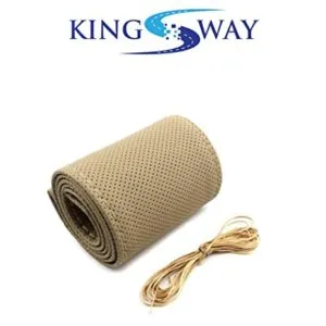 Kingsway pu leatherite Stiched Steering Cover for Rs 118 amazon dealnloot