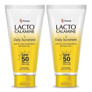 Lacto Calamine Sunshield Matte Look Sunscreen SPF50 Rs 303 amazon dealnloot