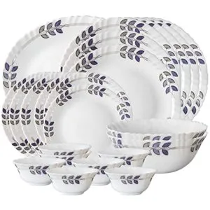 Larah By Borosil Floret Opalware Dinner Set Rs 1403 amazon dealnloot
