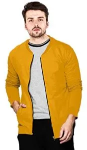 Leotude Men s Regular Fit Bomber Jacket Rs 399 amazon dealnloot