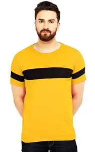 Leotude Men s Regular Fit Yellow Colour Rs 199 amazon dealnloot