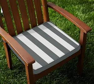 Lushomes Grey Square Striped Foam Chairpad with Rs 149 amazon dealnloot