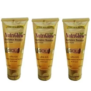 NutriGlow Gold Radiance Booster Foam Pack Of Rs 199 amazon dealnloot
