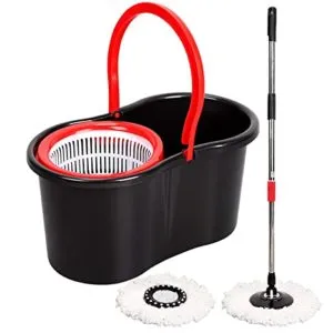 PAffy Plastic Magic Spin Mop Red Black Rs 534 amazon dealnloot