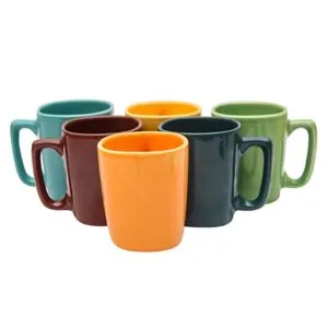 Saavre Ceramic Coffee Mugs 6 Pieces Multicolour Rs 199 amazon dealnloot