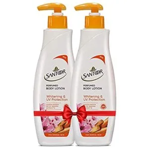 Santoor Perfumed Body Lotion for Whitening UV Rs 189 amazon dealnloot