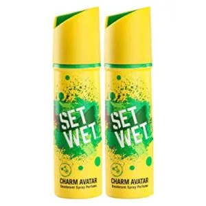 Set Wet Charm Avatar Deodorant Body Spray Rs 199 amazon dealnloot