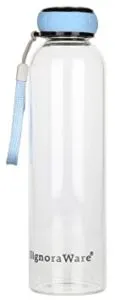 Signoraware Marine Borosilicate Glass Bottle 550ml Blue Rs 187 amazon dealnloot