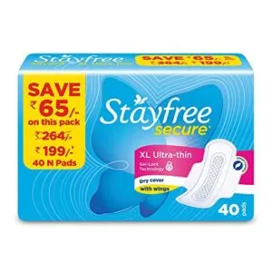 Stayfree Secure XL Ultra Thin Dry Cover Rs 149 amazon dealnloot