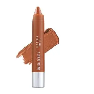 Swiss Beauty Stain Matte Lipstick Caramel 214 Rs 115 amazon dealnloot