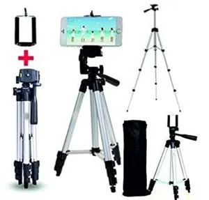 Tygot Adjustable Aluminium Alloy Tripod Stand Holder Rs 349 amazon dealnloot
